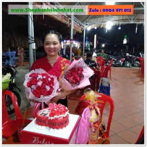 Combo Bánh Kem & Hoa Tươi - MM122